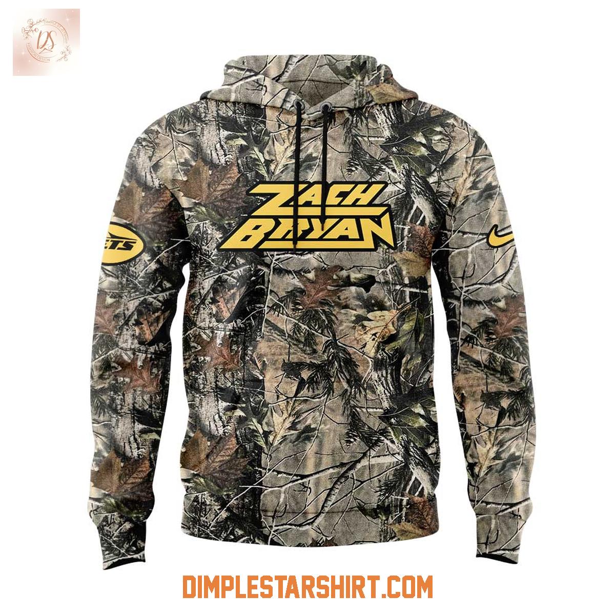 New York Jets x Zach Bryan Tour Camo Hoodie Shirt New York Jets x Zach Bryan Tour Camo Hoodie Shirt