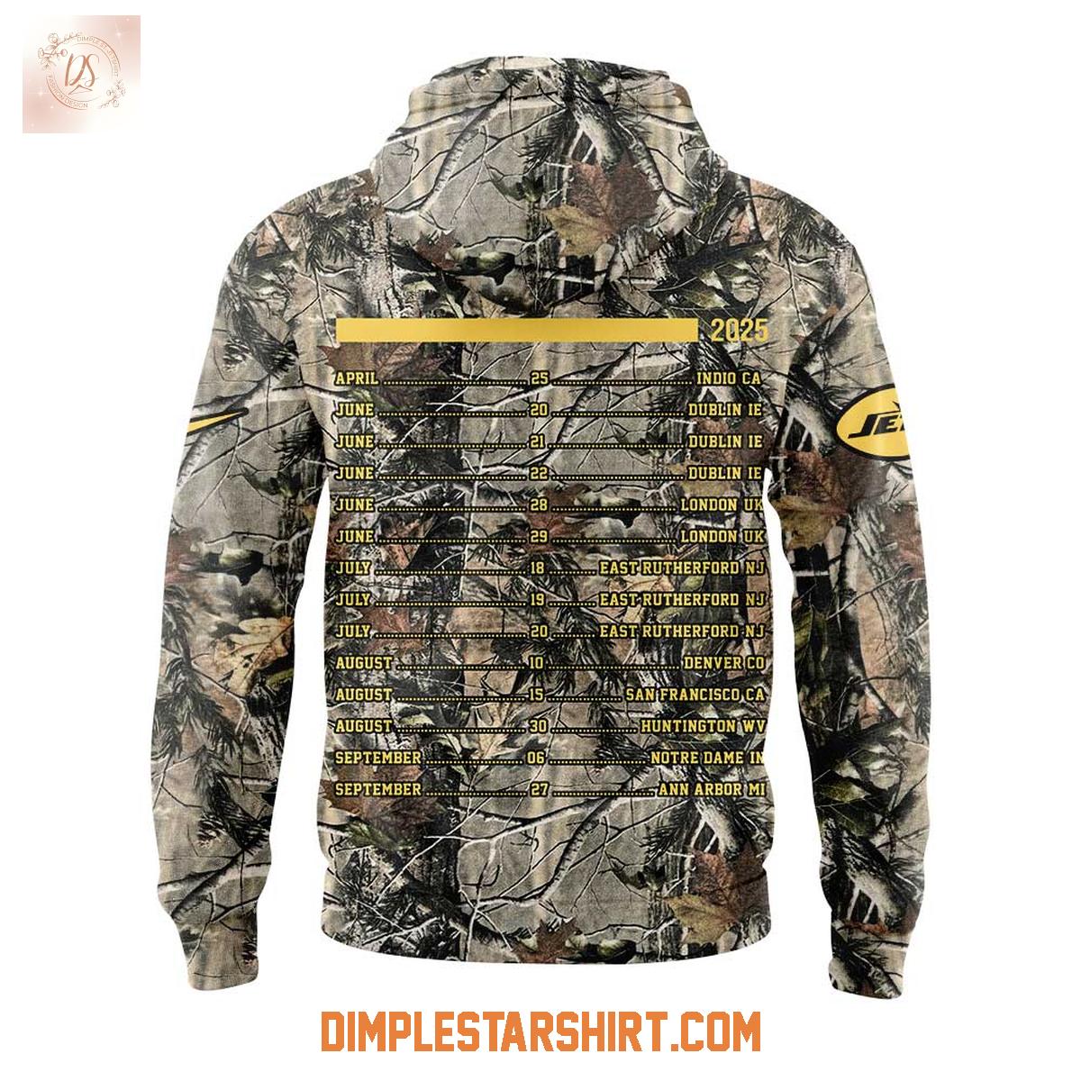New York Jets x Zach Bryan Tour Camo Hoodie Shirt New York Jets x Zach Bryan Tour Camo Hoodie Shirt