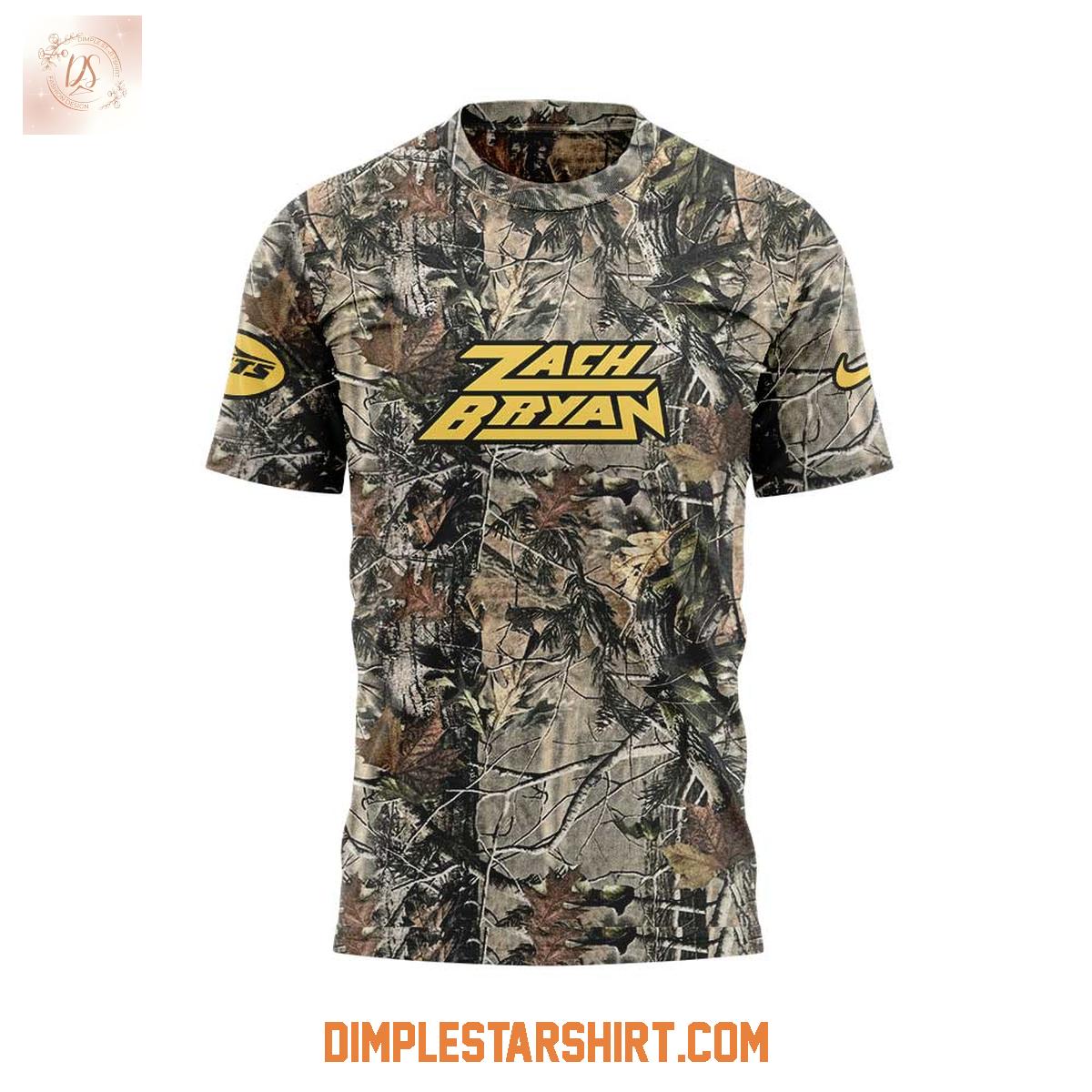 New York Jets x Zach Bryan Tour Camo Hoodie Shirt New York Jets x Zach Bryan Tour Camo Hoodie Shirt