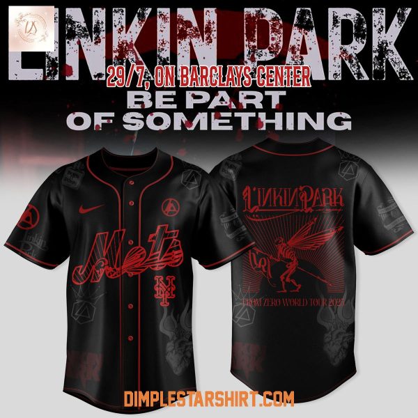 New York Mets Linkin Park From Zero World Tour 2025 Jersey