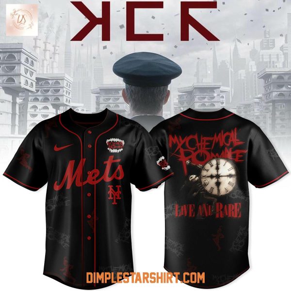 New York Mets x Long Live The Black Parade My Chemical Romance Baseball Jersey