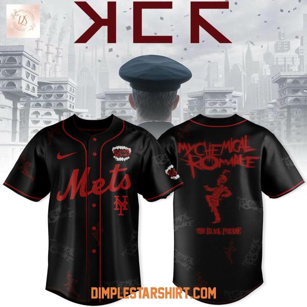 New York Mets x Long Live The Black Parade My Chemical Romance Baseball Jersey