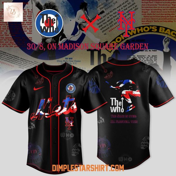 New York Mets x The Who Farewell Tour 2025 Baseball Jersey