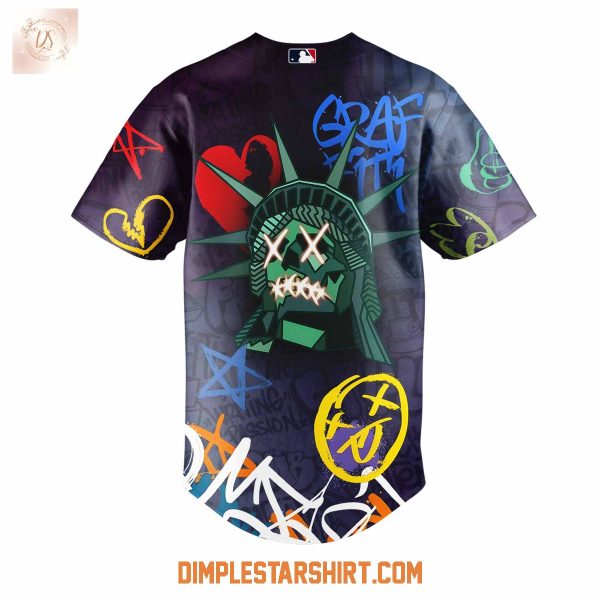 New York Yankees Graffiti Street Style Baseball Jersey