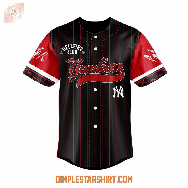New York Yankees Hellfire Club Stranger Things 5 Jersey