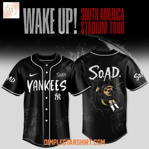 New York Yankees x System Of A Down Wake Up Tour 2025 Jersey
