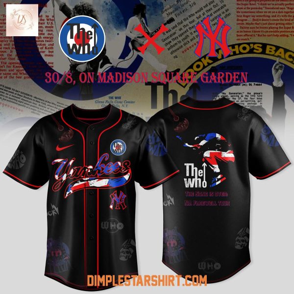 New York Yankees x The Who Farewell Tour 2025 Baseball Jersey