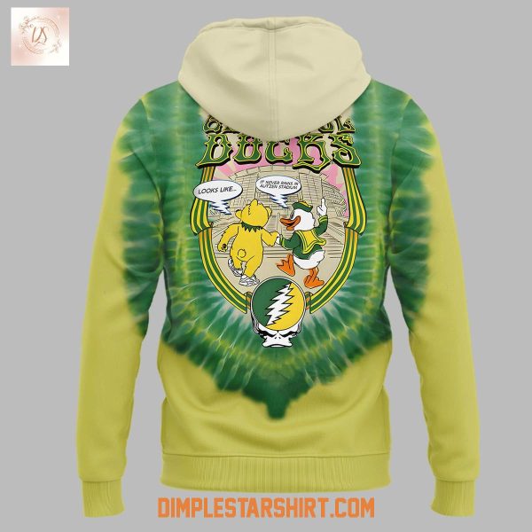Orengon Ducks Celebrating Grateful Dead 60th Anniversary Hoodie T Shirt