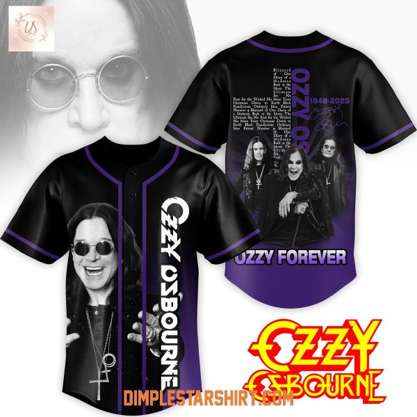 Ozzy Osbourne Forever In Our Hearts 2025 Jersey