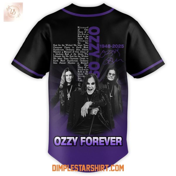 Ozzy Osbourne Forever In Our Hearts 2025 Jersey
