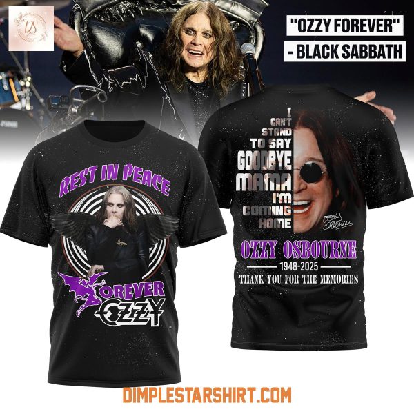 Ozzy Osbourne Rest In Peace Forever Memories Shirt