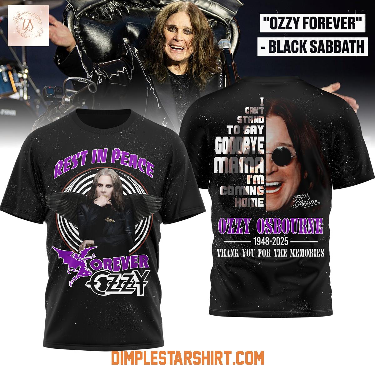 Ozzy Osbourne Rest In Peace Forever Memories Shirt Ozzy Osbourne Rest In Peace Forever Memories Shirt