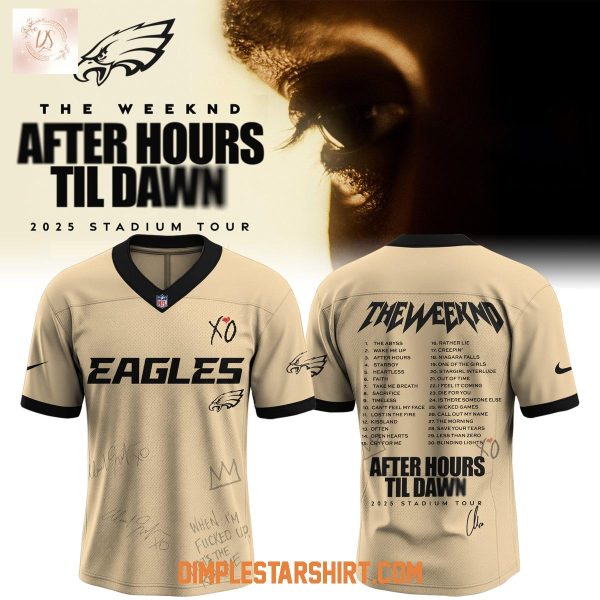 Philadelphia Eagles x The Weeknd After Hours Til Dawn 2025 Tour Football Jersey
