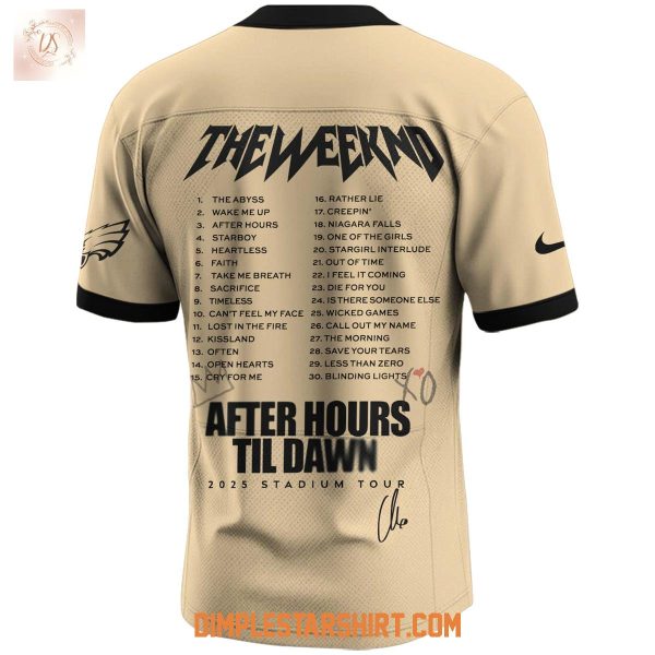 Philadelphia Eagles x The Weeknd After Hours Til Dawn 2025 Tour Football Jersey