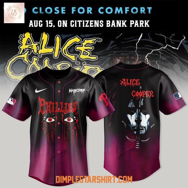 Philadelphia Phillies x Alice Cooper Tour 2025 Jersey