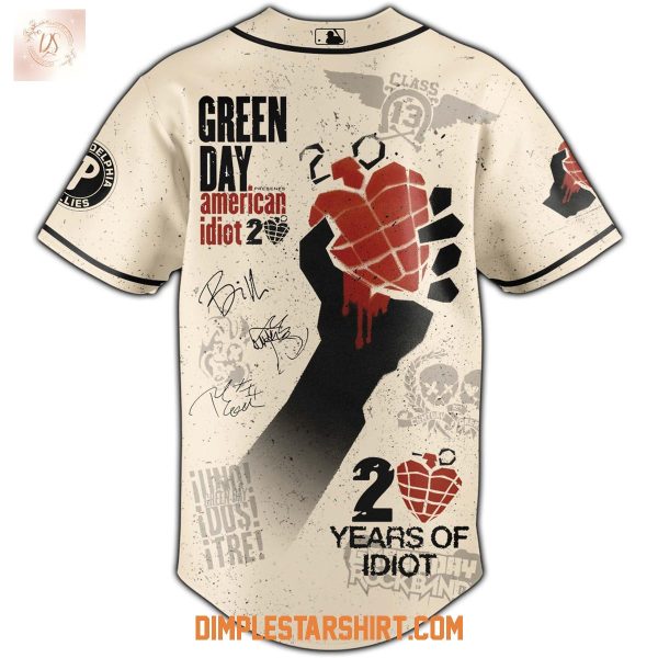 Philadelphia Phillies x Green Day 20 Years Of American Idiot 2025 Jersey