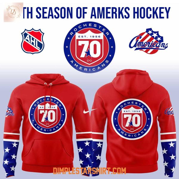 Rochester Americans 50th Anniversary Hoodie T Shirt