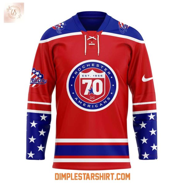 Rochester Americans 70th Season Of Amerks Hockey Jersey