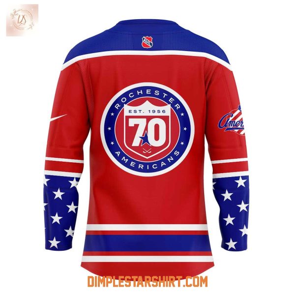 Rochester Americans 70th Season Of Amerks Hockey Jersey
