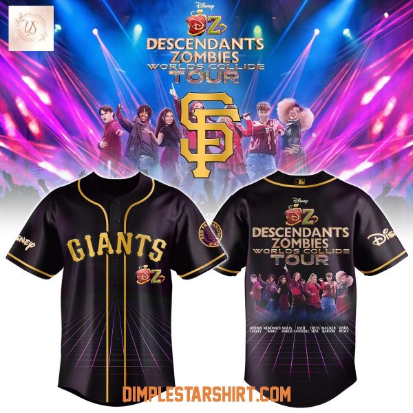 San Francisco Giants Descendants Zombies Worlds Collide Tour 2025 Jersey