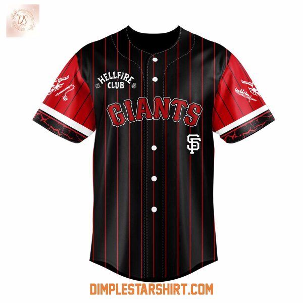 San Francisco Giants Hellfire Club Stranger Things 5 Jersey