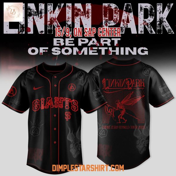 San Francisco Giants Linkin Park From Zero World Tour 2025 Baseball Jersey