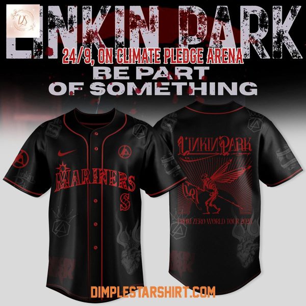 Seattle Mariners Linkin Park From Zero World Tour 2025 Baseball Jersey