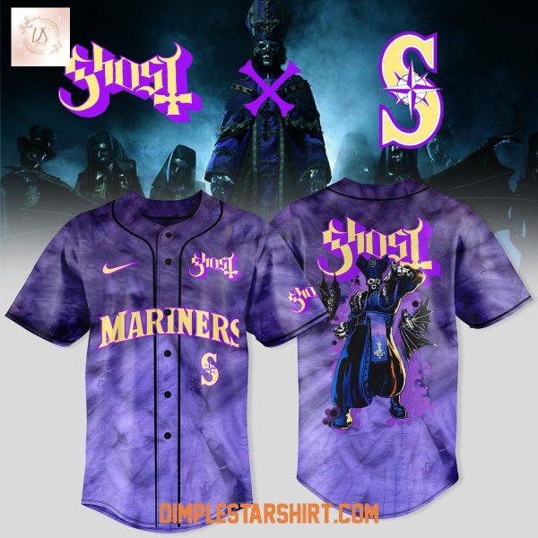 Seattle Mariners x Ghost Band World Tour 2025 Baseball Jersey