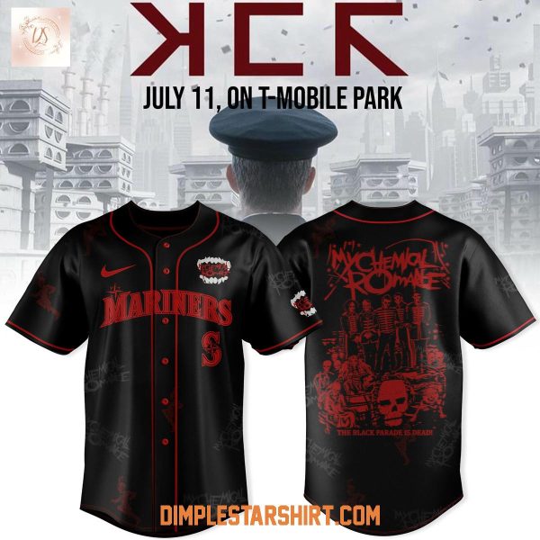 Seattle Mariners x Long Live The Black Parade My Chemical Romance Baseball Jersey