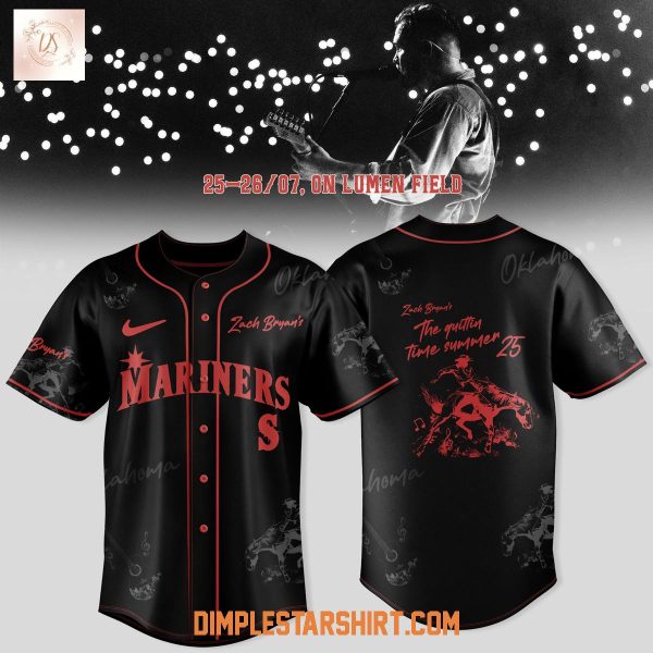 Seattle Mariners x The Quittin Time Tour 2025 Baseball Jersey