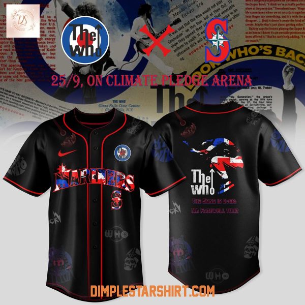 Seattle Mariners x The Who Farewell Tour 2025 Baseball Jersey