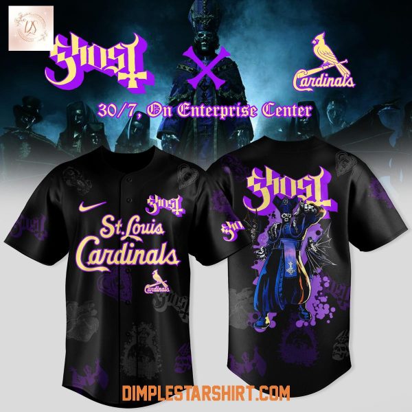 St. Louis Cardinals x Ghost Band World Tour 2025 Baseball Jersey