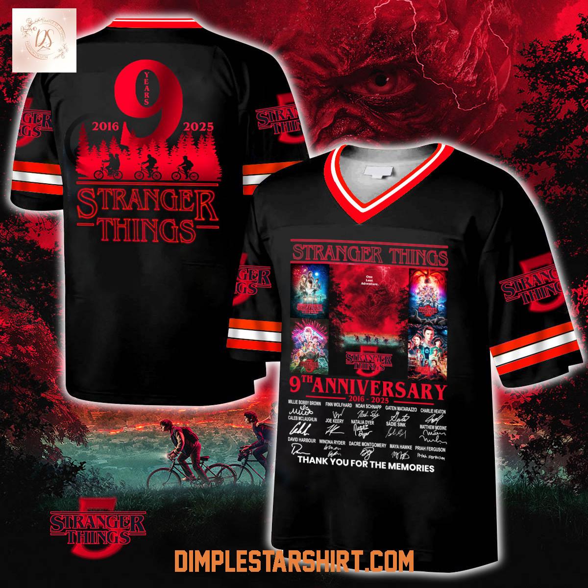 Stranger Things 5 One Last Adventure 2025 Football Jersey Stranger Things 5 One Last Adventure 2025 Football Jersey