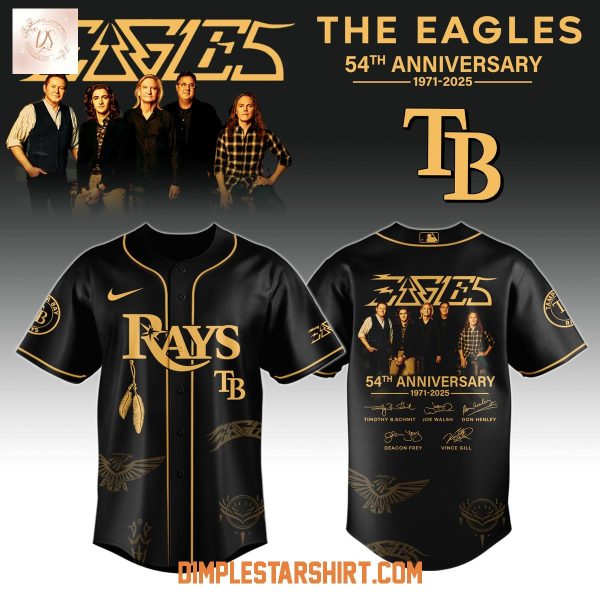 Tampa Bay Rays x Eagles Band Music 54 Years 2025 Jersey