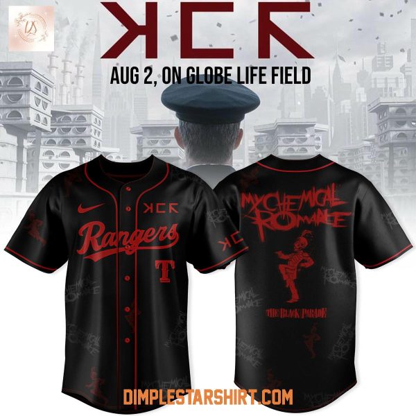 Texas Rangers x Long Live The Black Parade My Chemical Romance Baseball Jersey