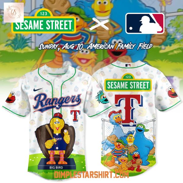Texas Rangers x Sesame Street 2025 Baseball Jersey