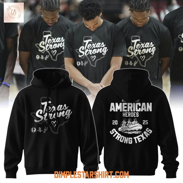 Together For Texas Stronger Than The Storm Black Hoodie Shirt