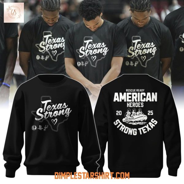 Together For Texas Stronger Than The Storm Black Hoodie Shirt