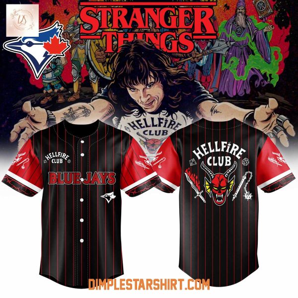 Toronto Blue Jays Hellfire Club Stranger Things 5 Jersey