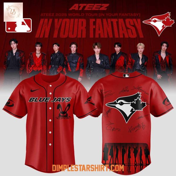 Toronto Blue Jays Mix Ateez 2025 World Tour Baseball Jersey