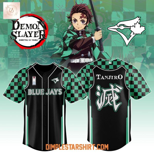 Toronto Blue Jays x Demon Slayer Tanjiro Haori 2025 Jersey