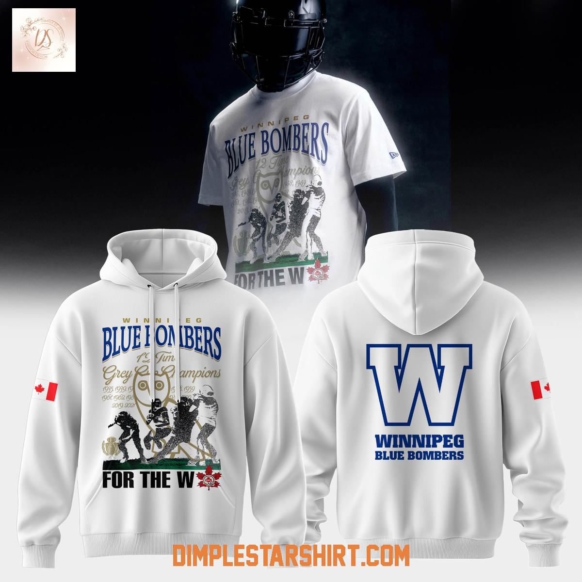 Winnipeg Blue Bombers October's Very Own x New Era Canada x CFL Hoodie Winnipeg Blue Bombers October's Very Own x New Era Canada x CFL Hoodie