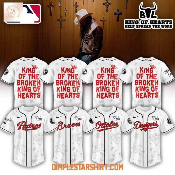 All Team MLB x Brandon Lake King Of Hearts Tour 2025 Jersey