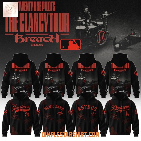 All Team MLB x Twenty One Pilots The Clancy Tour 2025 Hoodie Shirt