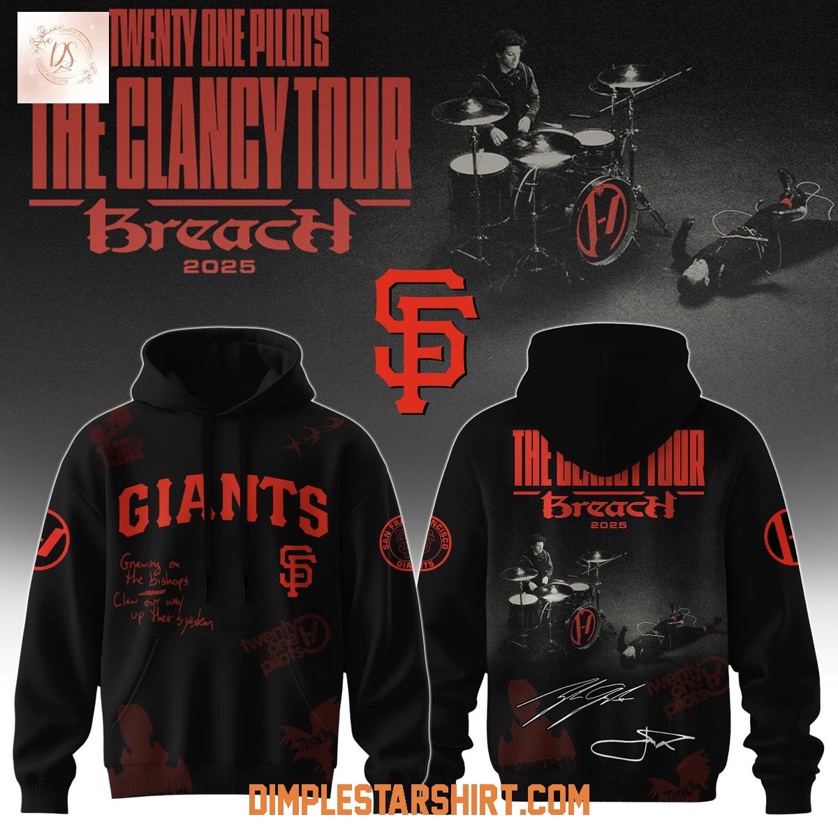 All Team MLB x Twenty One Pilots The Clancy Tour 2025 Hoodie Shirt All Team MLB x Twenty One Pilots The Clancy Tour 2025 Hoodie Shirt