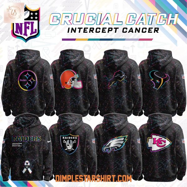 All Team NFL x Crucial Catch Intercept Cancer Hoodie Shirt