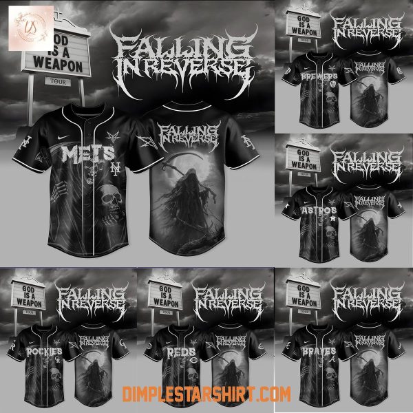 All Teams MLB x Falling In Reverse God Is A Weapon Tour Jersey