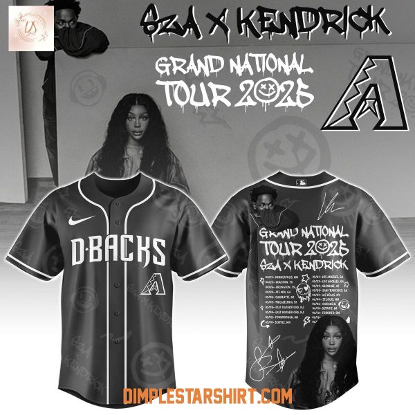 Arizona Diamondbacks x Kendrick Lamar And Sza Tour 2025 Jersey