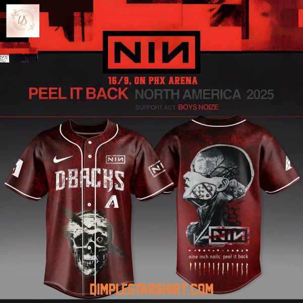 Arizona Diamondbacks x Nine Inch Nails Peel It Back Tour 2025 Jersey