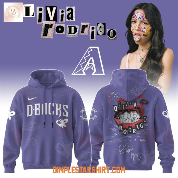 Arizona Diamondbacks x Olivia Rodrigo GUTS World Tour 2025 Hoodie Shirt